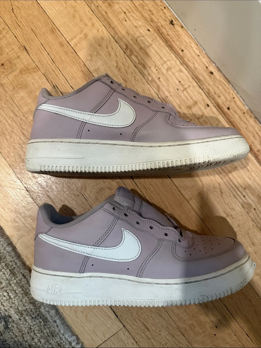 Nike Kids' Air Force 1 Lavender Low-Top Sneakers Platinum Violet